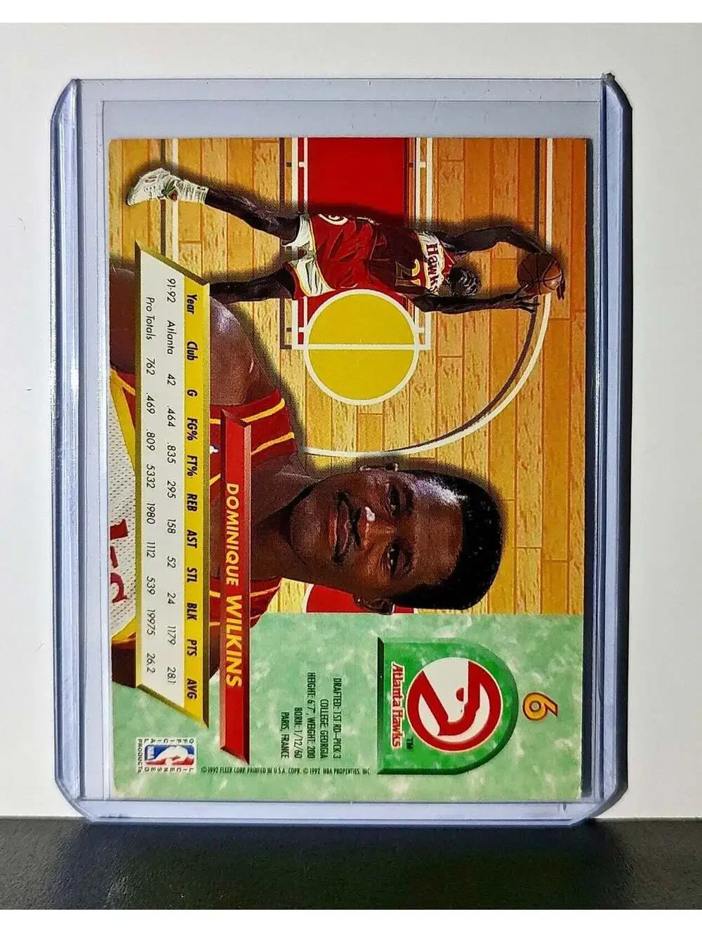 Dominique Wilkins 1992-93 Fleer Ultra NBA #6 Card Atlanta Hawks